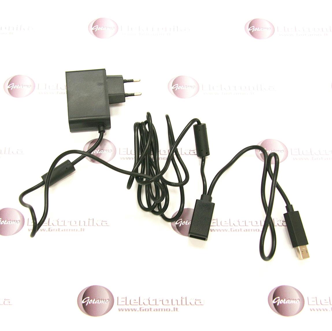 Kinect sensoriaus kroviklis adapteris Microsoft Xbox 360 konsolei 3 Kinect sensoriaus kroviklis