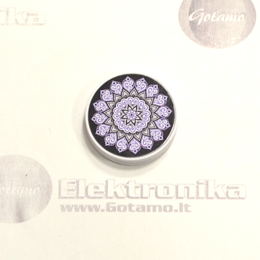 Klijuojamas laikiklis telefonui Pop Socket Mandala Purple 2 Pop Socket laikiklis Mandala Purple telefonui