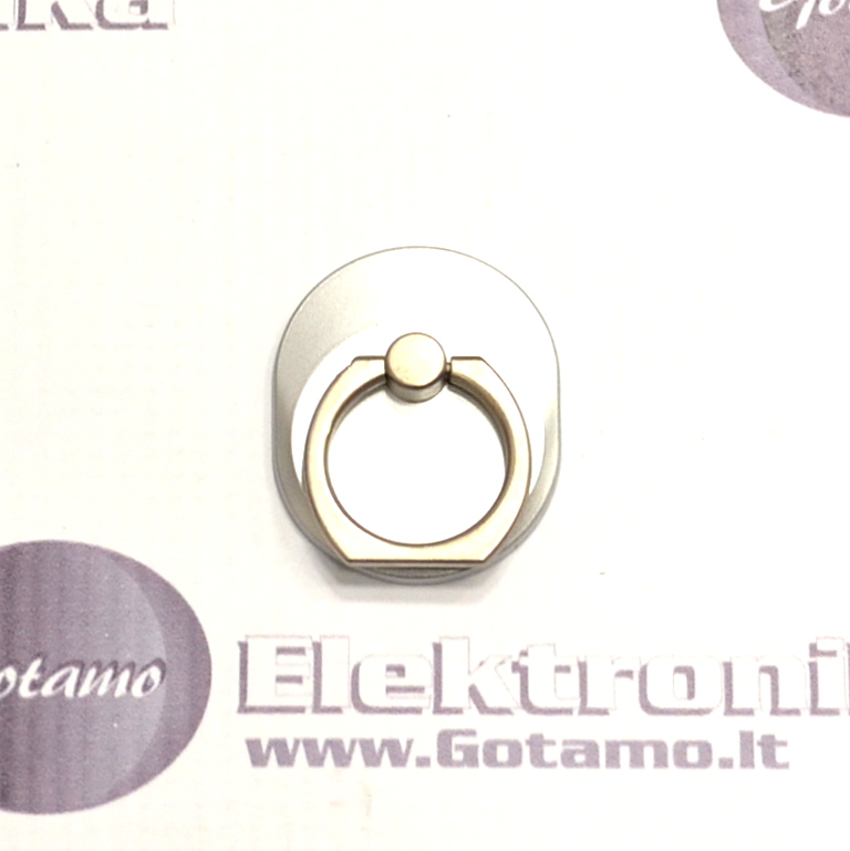 Klijuojamas laikiklis telefonui Ring Holder Elipse sidabro spalvos 2 Žiedinis laikiklis telefonui Elipse sidabrinė telefonui