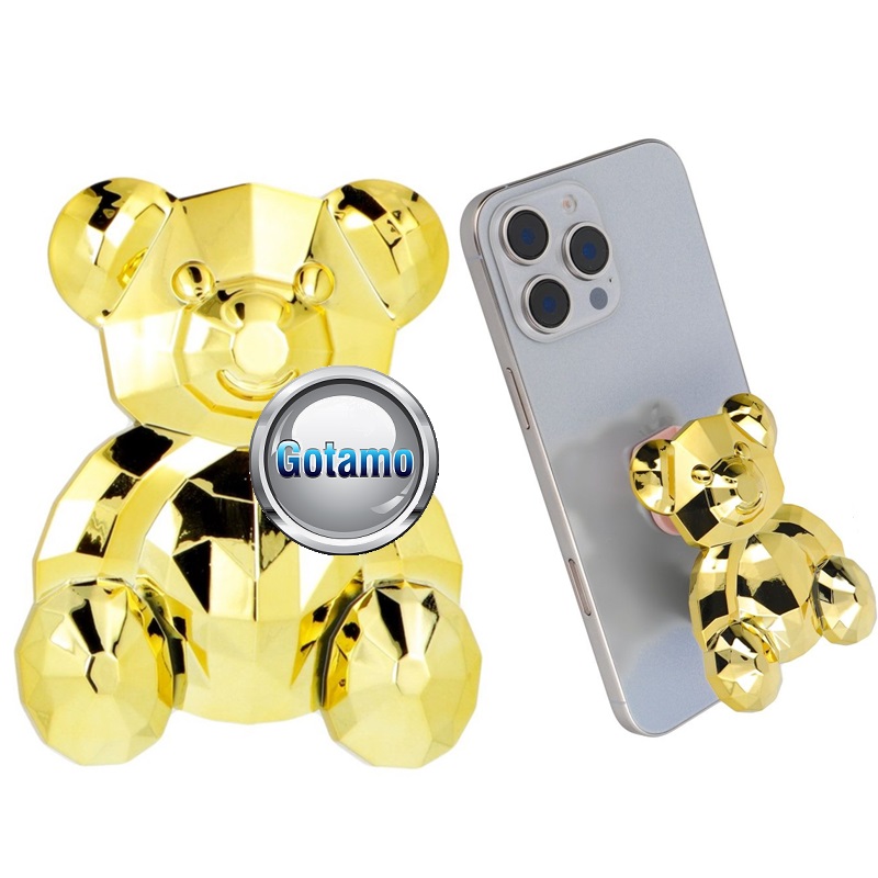 Klijuojamas laikiklis telefonui ShinyBear auksinė