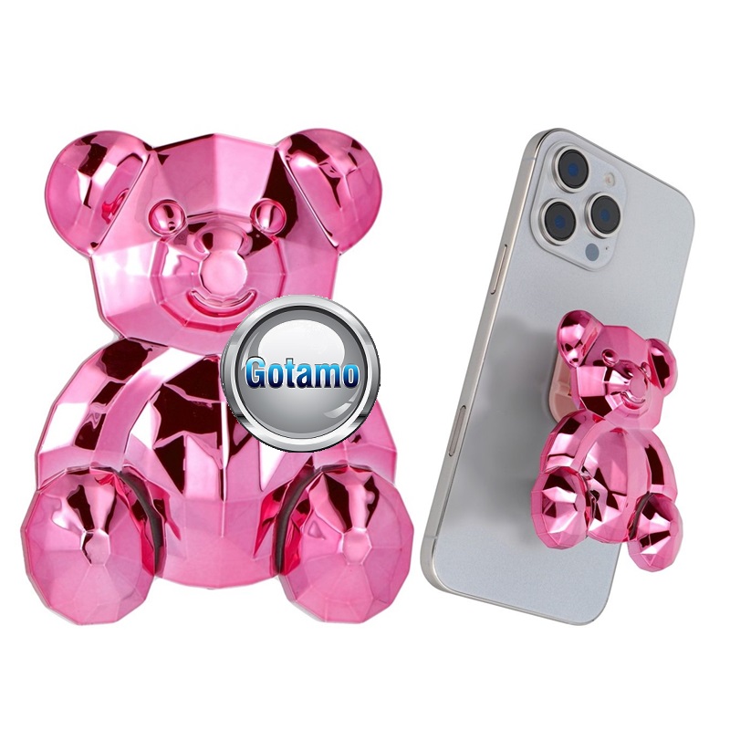 Klijuojamas laikiklis telefonui ShinyBear rožinė