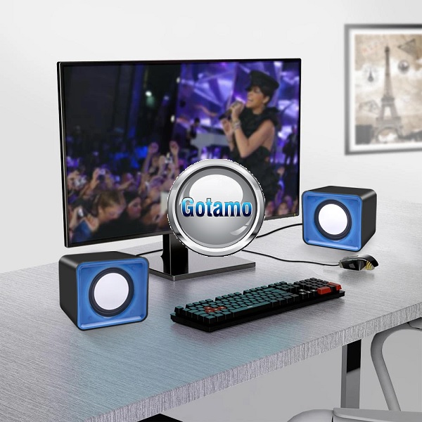 Kolonėlės kompiuteriui, garsiakalbiai Cube Duo mėlynos