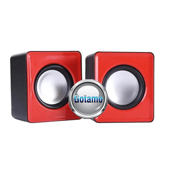 Kolonėlės kompiuteriui, garsiakalbiai Cube Duo raudonos