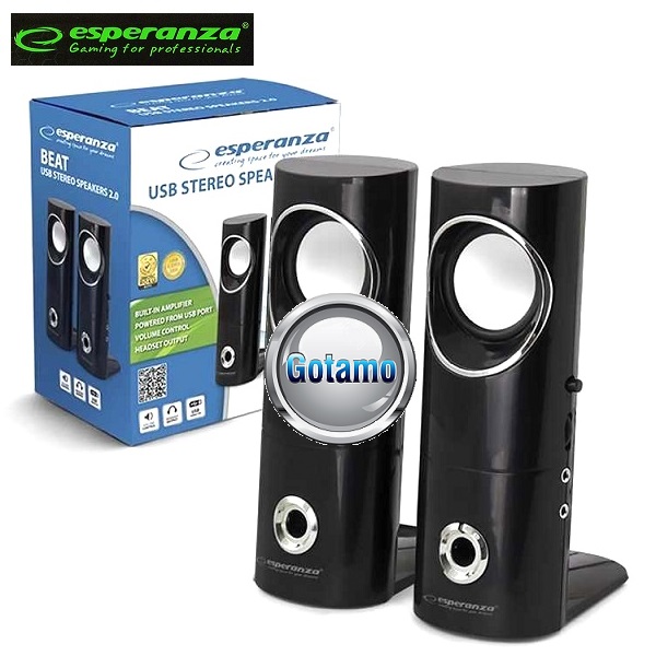 Kolonėlės kompiuteriui, garsiakalbiai Esperanza Stereo Beat