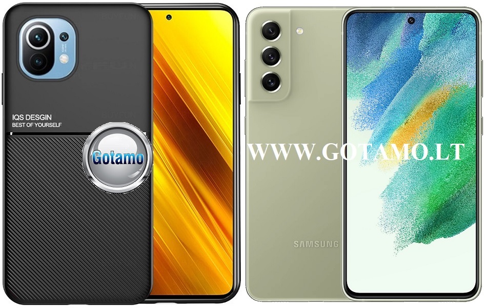 Magnetic Hold dėklas Samsung Galaxy S21 FE 5G juodos spalvos