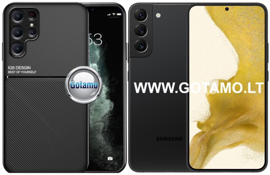 Magnetic Hold dėklas Samsung Galaxy S22 5G juodos spalvos