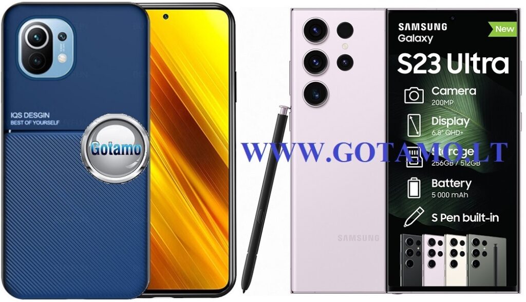 Magnetic Hold dėklas Samsung Galaxy S23 Ultra mėlynos spalvos