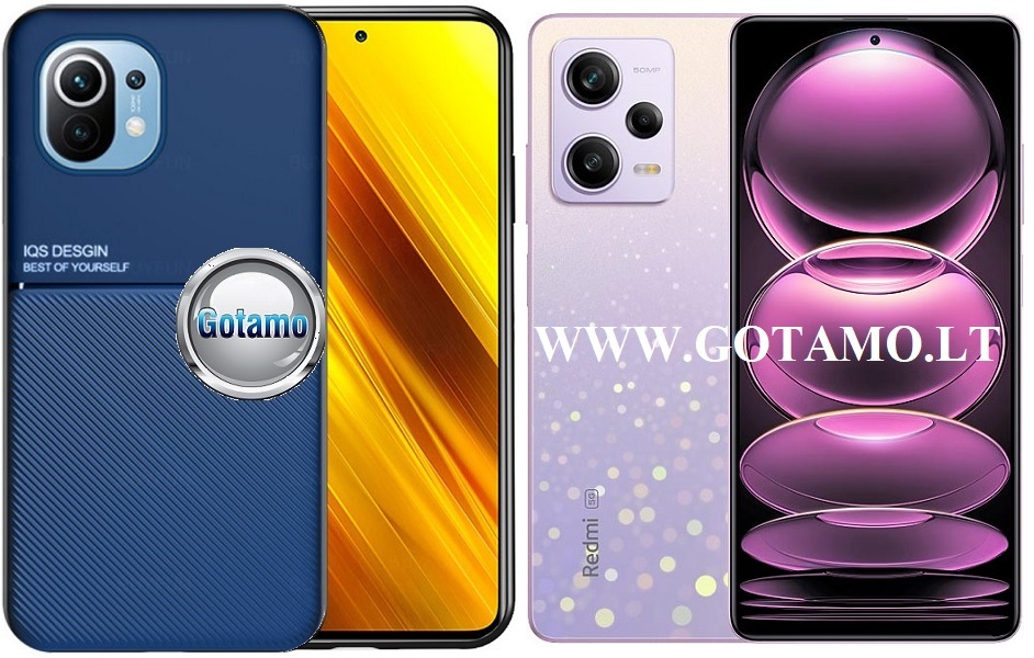 Magnetic Hold dėklas nugarėlė Xiaomi Redmi Note 12 Pro telefonui mėlynos spalvos