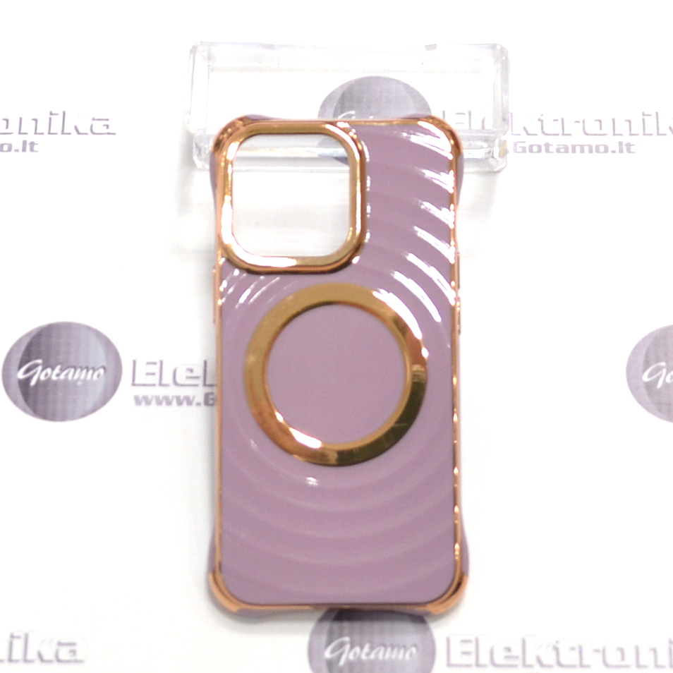 MagSafe Beauty dėklas nugarėlė Apple iPhone 13 Pro telefonui violetinės spalvos 2 Magsafe beauty deklas Apple iPhone 13 pro violetines 2