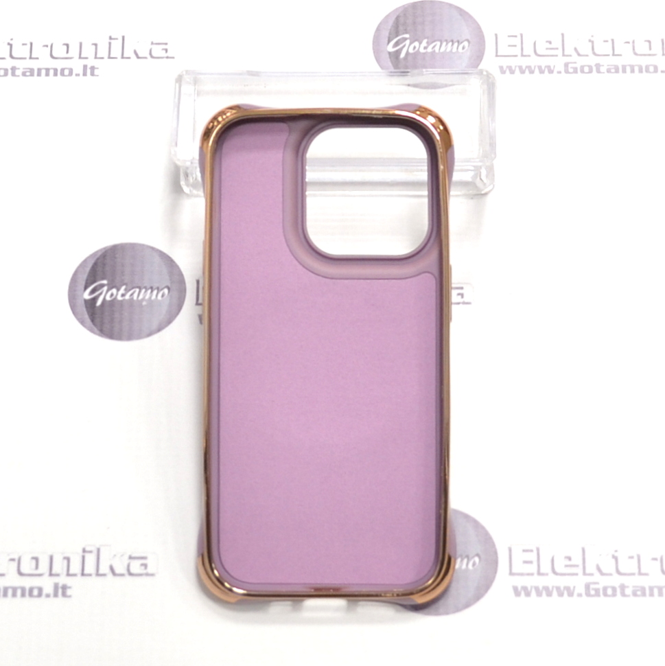MagSafe Beauty dėklas nugarėlė Apple iPhone 14 Pro telefonui violetinės spalvos 3 Magsafe beauty deklas Apple iPhone 14 pro violetines 3