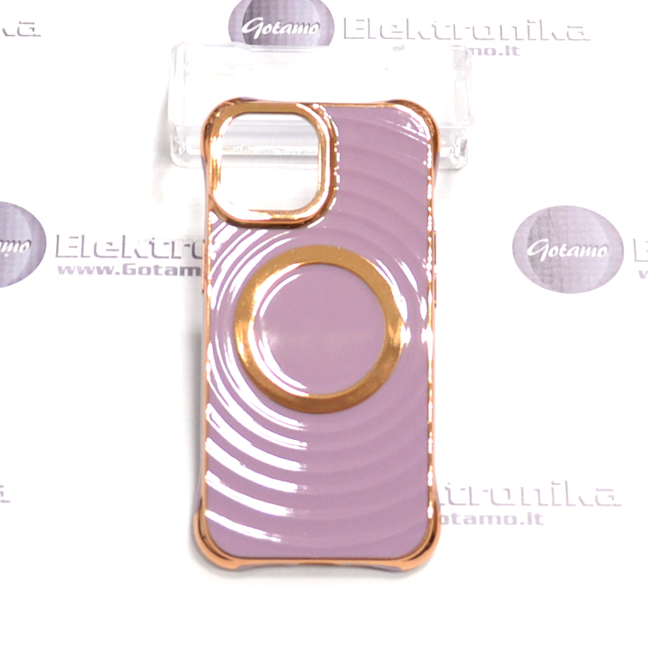 MagSafe Beauty dėklas nugarėlė Apple iPhone 15 telefonui violetinės spalvos 2 Magsafe beauty deklas Apple iPhone 15 violetines 2