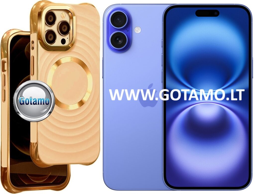 Beauty deklas Apple iPhone 16 plus sviesiai oranzines