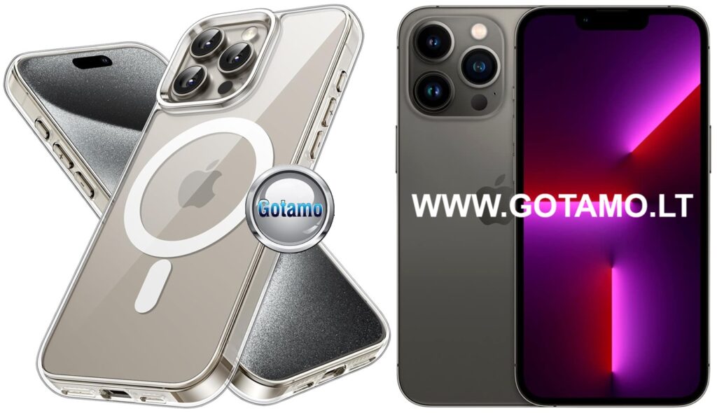 Magsafe jelly deklas Apple iPhone 13 pro max skaidrus