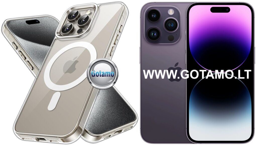 Magsafe jelly deklas Apple iPhone 14 pro max skaidrus