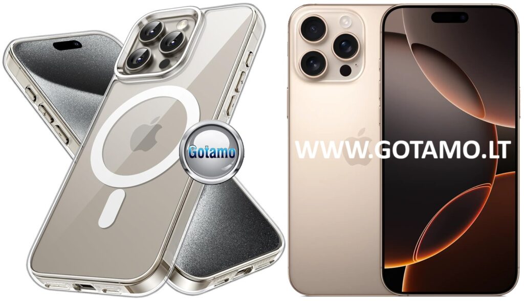 Magsafe jelly deklas Apple iPhone 16 pro max skaidrus