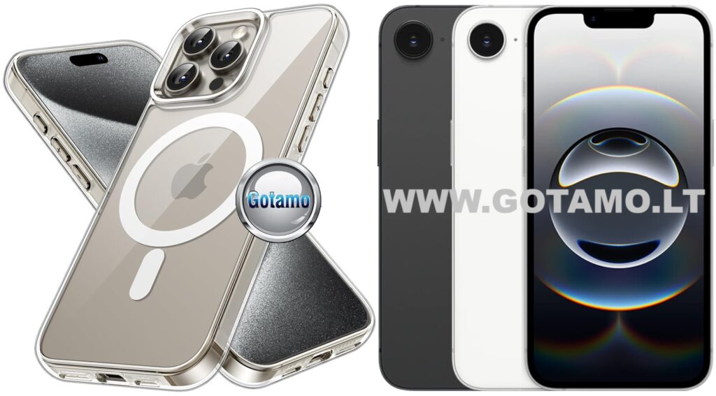 Magsafe jelly deklas Apple iPhone 16e 17e skaidrus