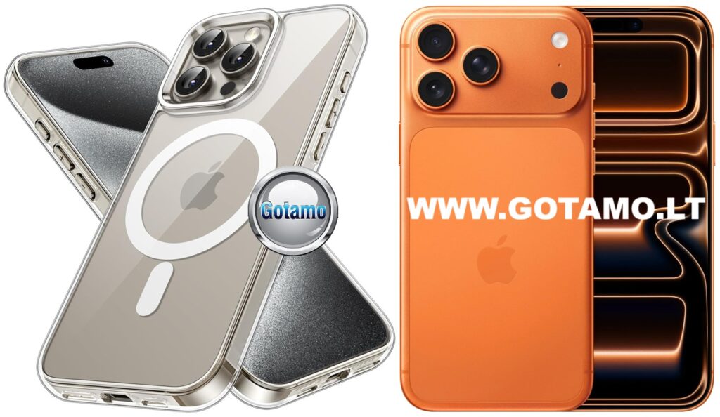 Magsafe jelly deklas Apple iPhone 17 pro max skaidrus