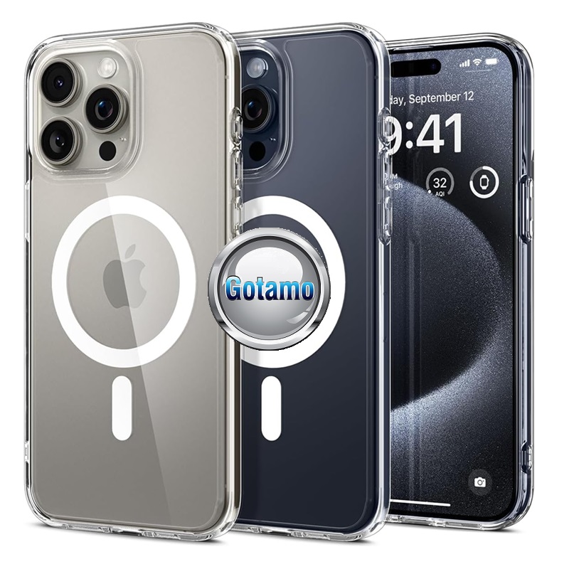 MagSafe Jelly dėklas nugarėlė Apple iPhone 17 Pro telefonui skaidrus 5 Magsafe jelly deklas Apple iPhone 17 pro skaidrus 5