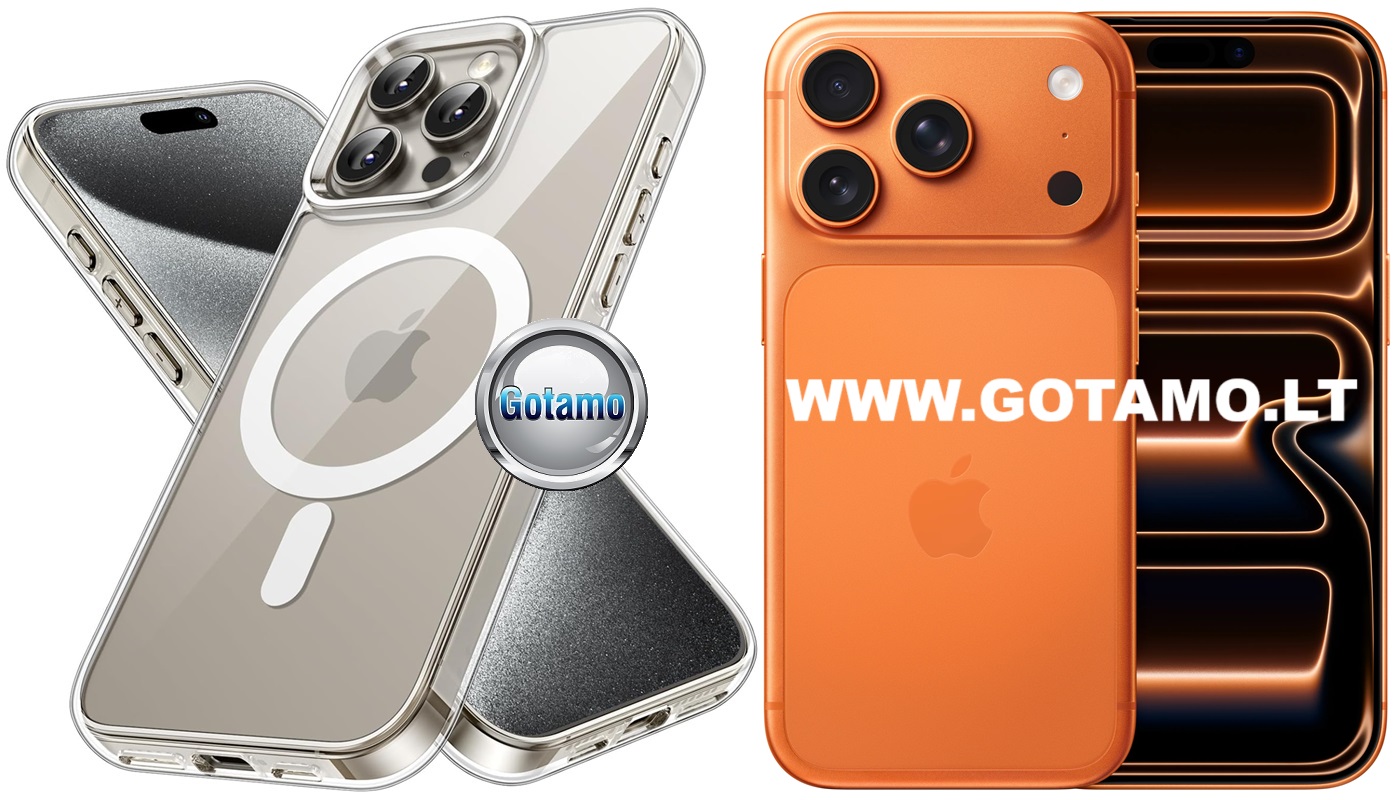 MagSafe Jelly dėklas nugarėlė Apple iPhone 17 Pro telefonui skaidrus 1 Magsafe jelly deklas Apple iPhone 17 pro skaidrus