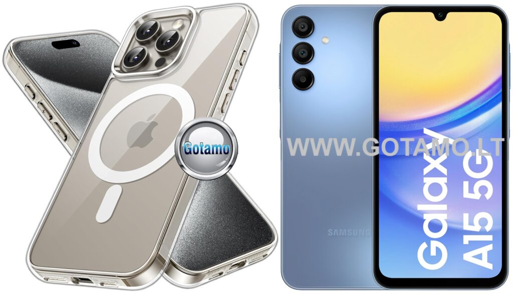 MagSafe Jelly dėklas Samsung Galaxy A15 5G skaidrus spalvos