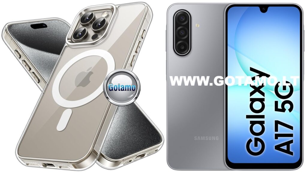 MagSafe Jelly dėklas Samsung Galaxy A17 skaidrus spalvos