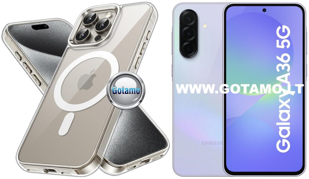 MagSafe Jelly dėklas Samsung Galaxy A36 skaidrus spalvos