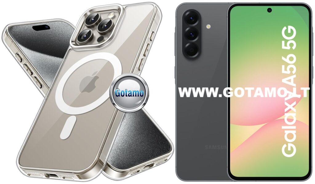 MagSafe Jelly dėklas Samsung Galaxy A56 skaidrus spalvos