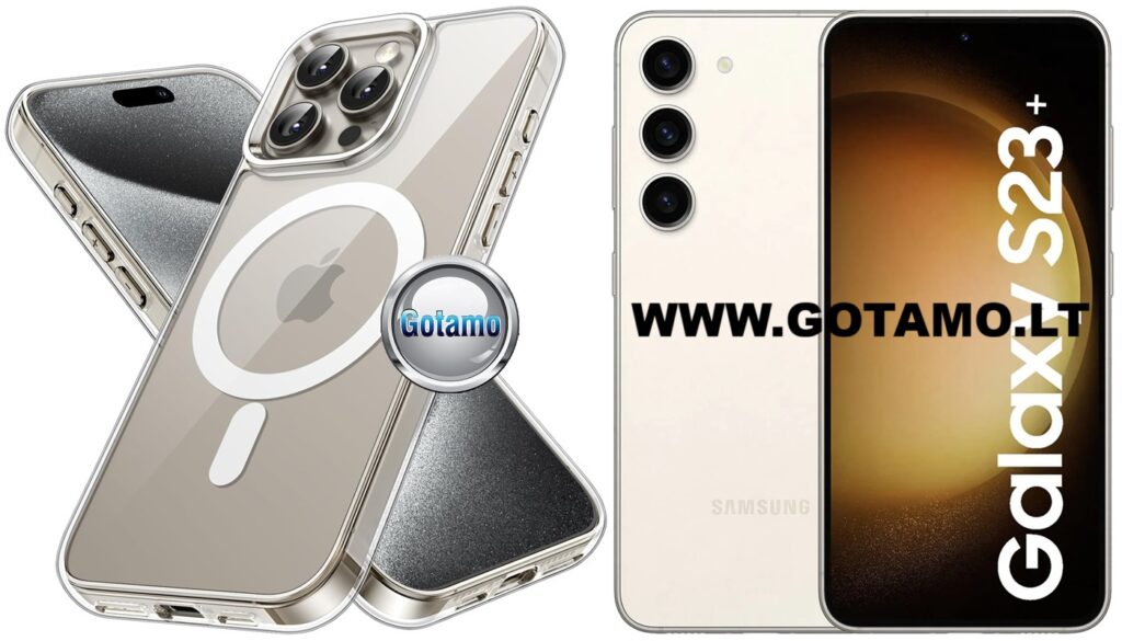 MagSafe Jelly dėklas Samsung Galaxy S23+ (Plus) skaidrus spalvos