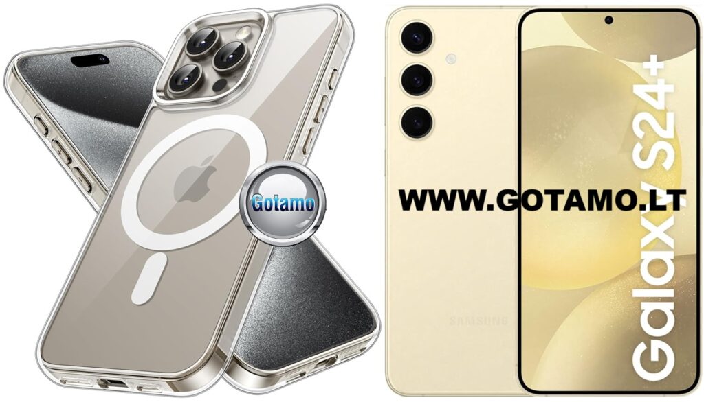 MagSafe Jelly dėklas Samsung Galaxy S24+ (S24 Plus) skaidrus spalvos