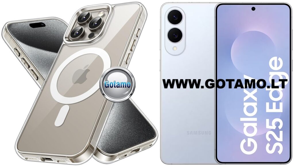 MagSafe Jelly dėklas Samsung Galaxy S25 Edge skaidrus spalvos