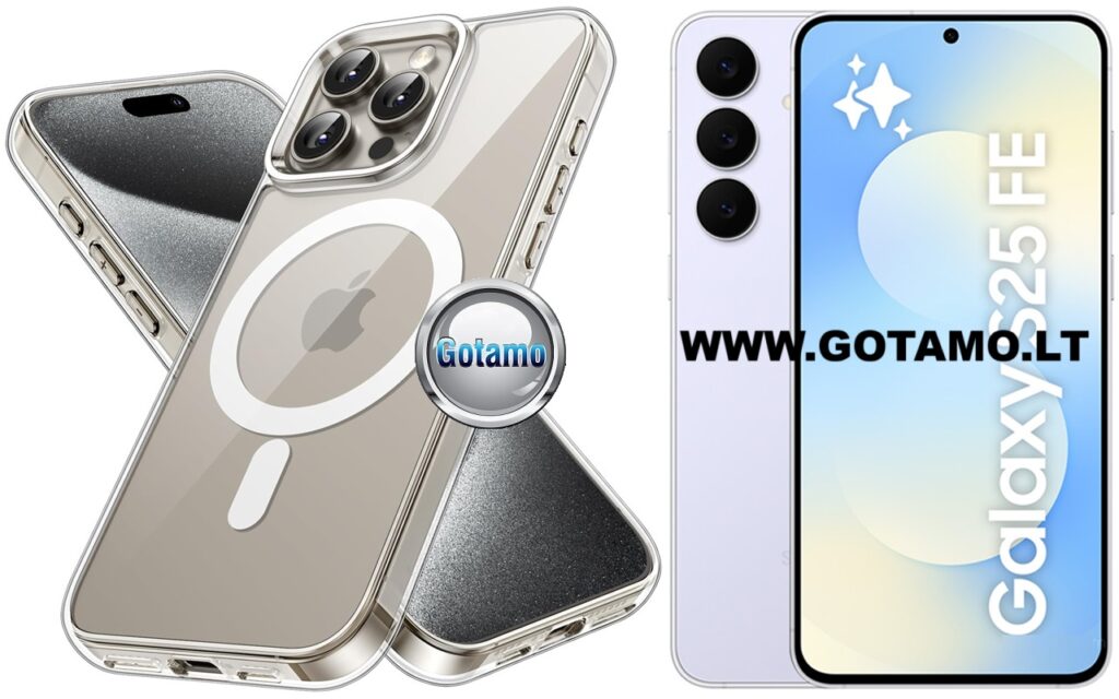 MagSafe Jelly dėklas Samsung Galaxy S25 FE skaidrus spalvos
