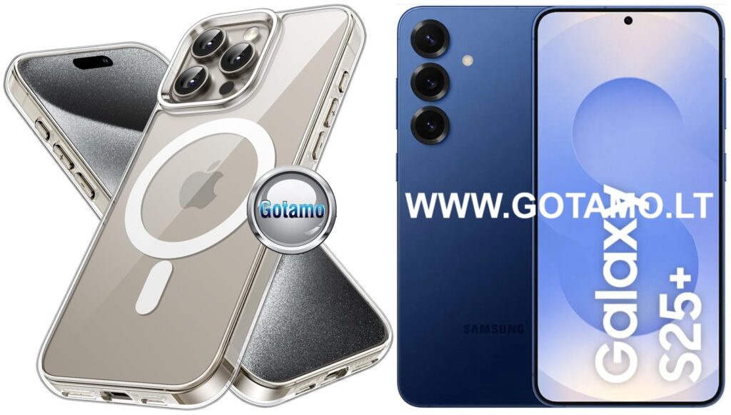 MagSafe Jelly dėklas Samsung Galaxy S25 Plus skaidrus spalvos
