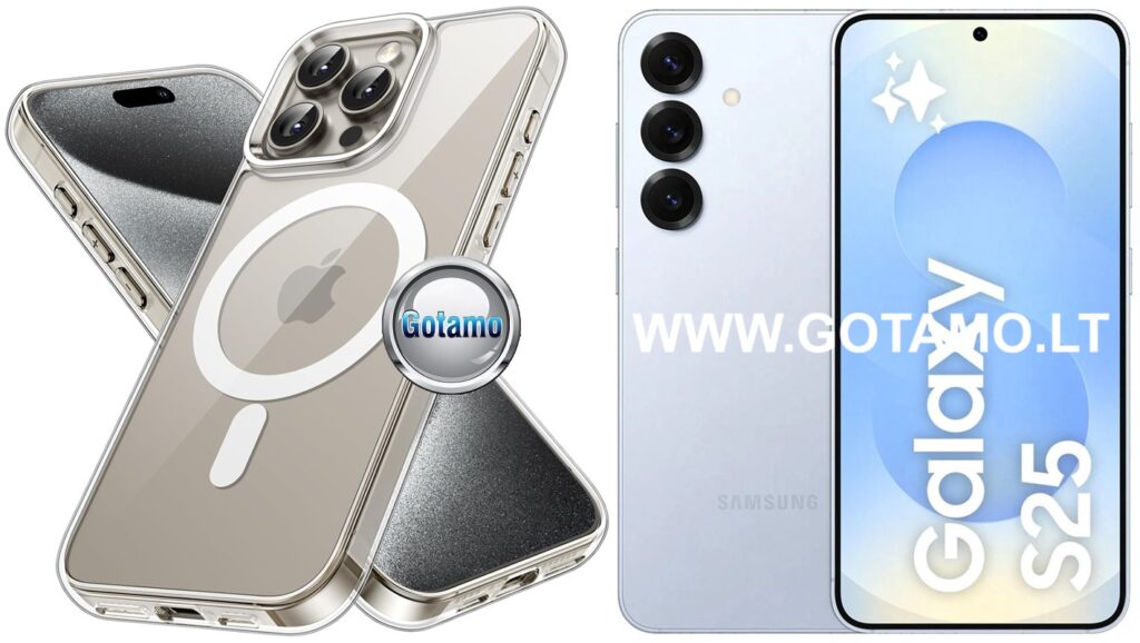 MagSafe Jelly dėklas Samsung Galaxy S25 skaidrus spalvos