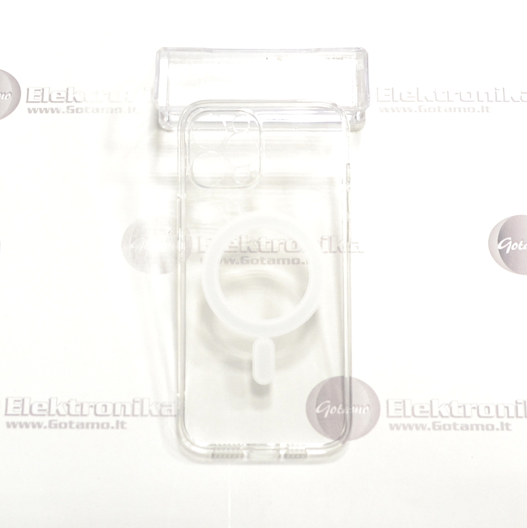 MagSafe Jelly dėklas nugarėlė su apsauga kamerai Apple iPhone 12 Pro Max telefonui skaidrus 2 Jelly deklas kamerai Apple iPhone 12 pro max skaidrus 2