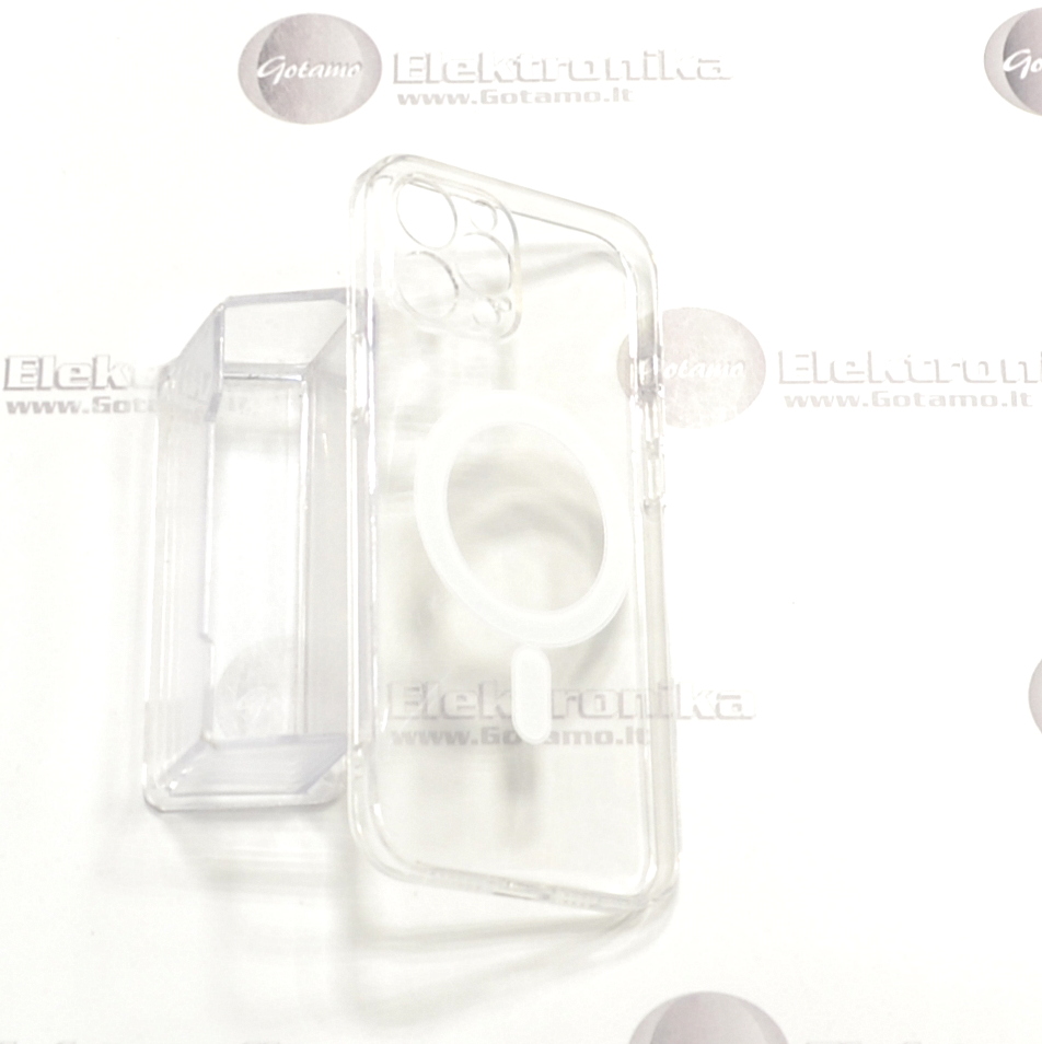 MagSafe Jelly dėklas nugarėlė su apsauga kamerai Apple iPhone 12 Pro Max telefonui skaidrus 3 Jelly deklas kamerai Apple iPhone 12 pro max skaidrus 3