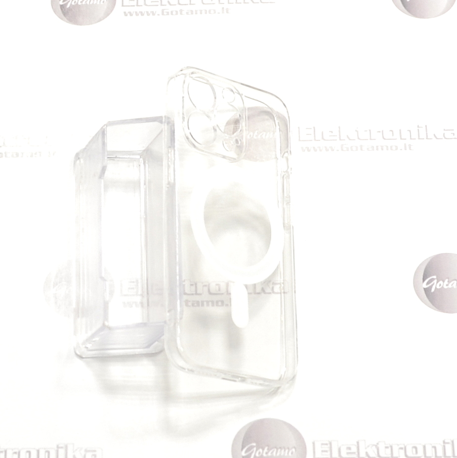 MagSafe Jelly dėklas nugarėlė su apsauga kamerai Apple iPhone 13 Pro telefonui skaidrus 3 Magsafe jelly deklas kamerai Apple iPhone 13 pro skaidrus 3