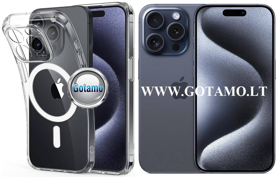 Magsafe jelly deklas kamerai Apple iPhone 15 pro skaidrus