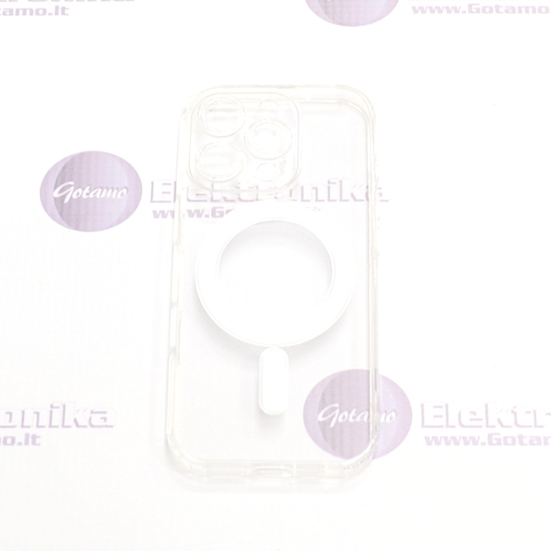 MagSafe Jelly dėklas nugarėlė su apsauga kamerai Apple iPhone 16 Pro telefonui skaidrus 2 Magsafe jelly deklas kamerai Apple iPhone 16 pro skaidrus 2