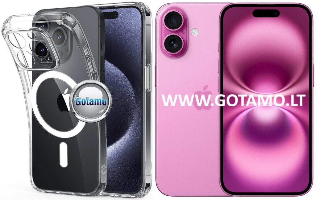 Magsafe jelly deklas kamerai Apple iPhone 16 skaidrus