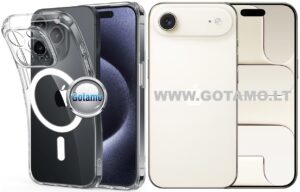 Magsafe jelly deklas kamerai Apple iPhone air skaidrus