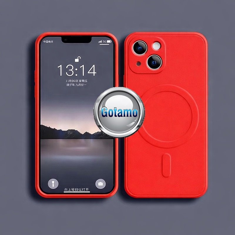 MagSafe Matte Plus dėklas nugarėlė Apple iPhone 13 Pro telefonui raudonos spalvos 6 Magsafe matte plus deklas Apple iPhone 13 pro raudonos 6