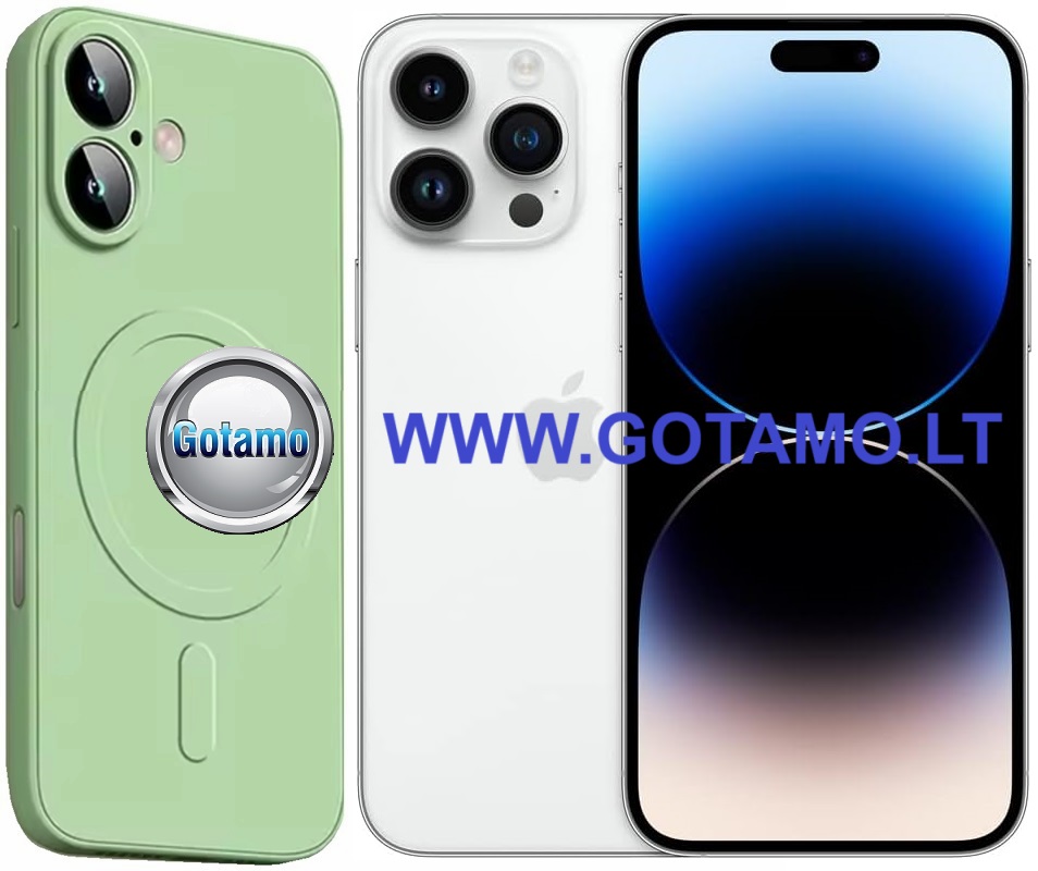 Magsafe matte plus deklas Apple iPhone 14 pro macos zalios