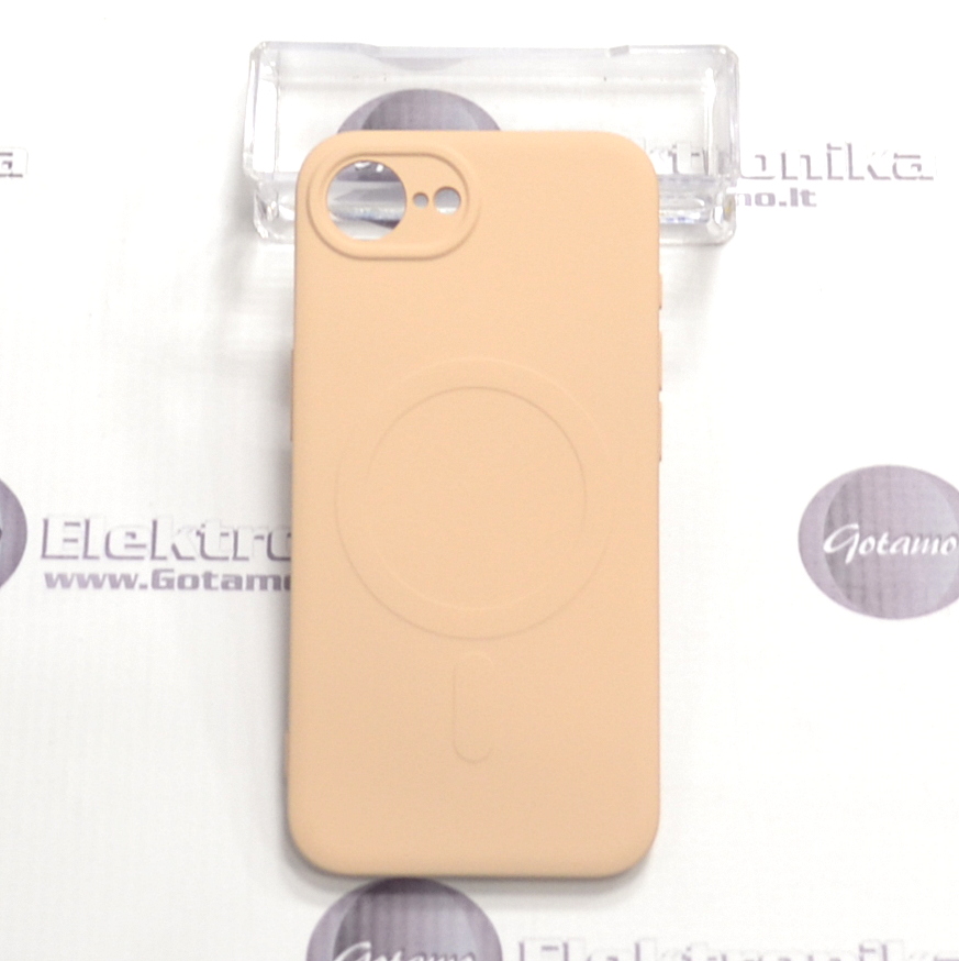 MagSafe Matte Plus dėklas nugarėlė Apple iPhone 16e / Apple iPhone 17e, šviesiai oranžinis 2 Matte plus deklas Apple iPhone 16e 17e sviesiai oranzinis 2