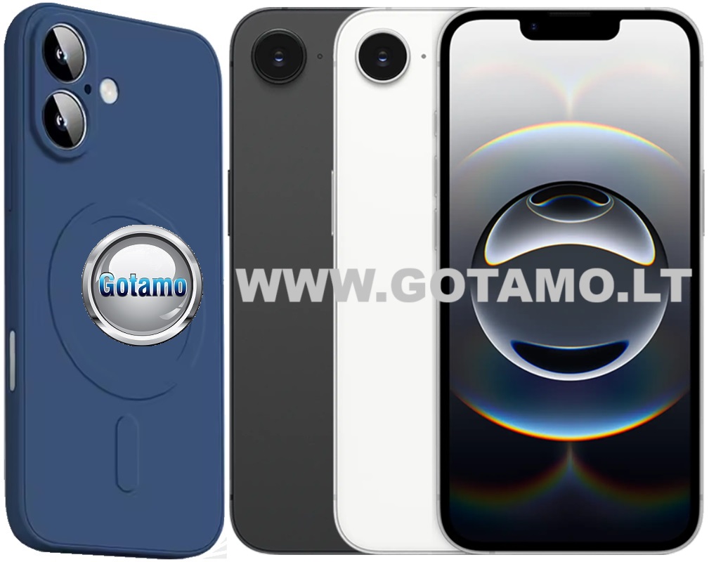 Matte plus deklas Apple iPhone 16e 17e tamsiai melynas