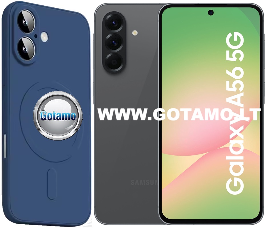 MagSafe Matte Plus dėklas Samsung Galaxy A56 mėlynos spalvos