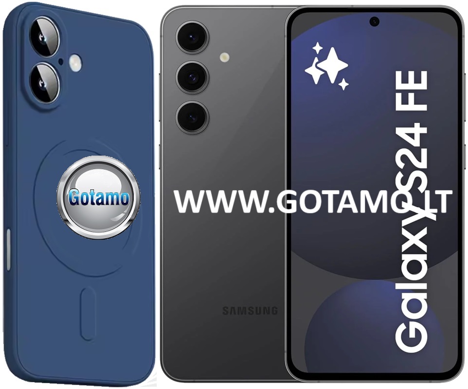 MagSafe Matte Plus dėklas Samsung Galaxy S24 FE mėlynos spalvos