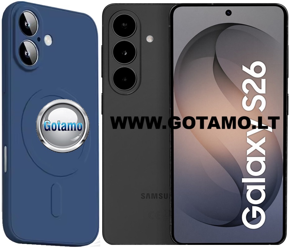 MagSafe Matte Plus dėklas Samsung Galaxy S26 mėlynos spalvos