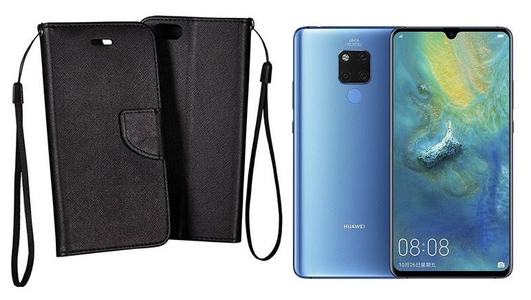 Manager dėklas Huawei Mate 20 mobiliesiems telefonams juodos spalvos