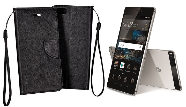 Manager dėklas Huawei P8 mobiliesiems telefonams juodos spalvos