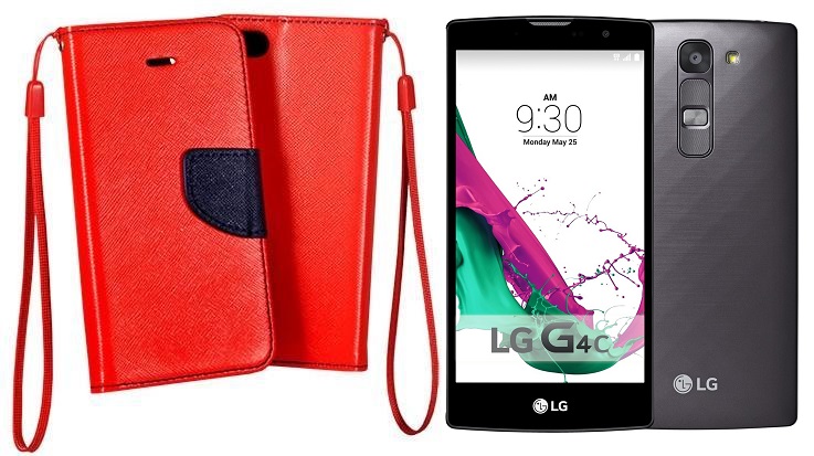 Manager dėklas LG G4c raudonos telefonui